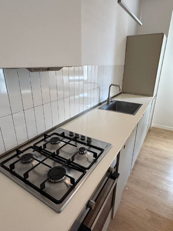 Кухонный гарнитур с варочной поверхностью, духовой печью, посудомойкой, холодильником 4