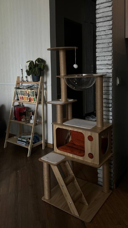 Многоуровневая игровая башня когтеточка для кошек и котят 1