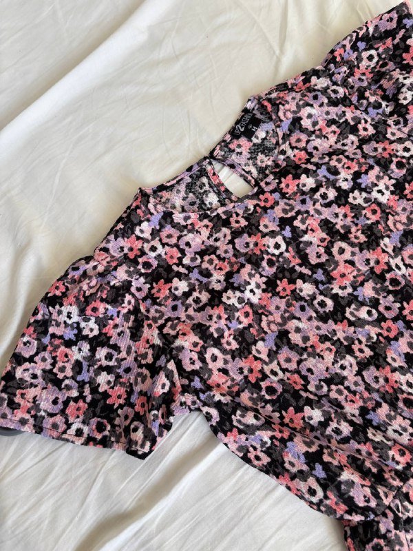 Платье в цветочный принт с рюшами 3