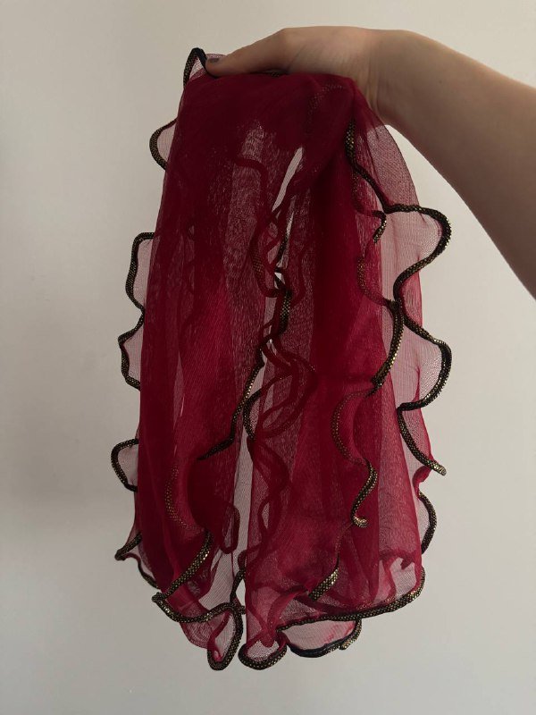 перчатки, платок, горжет, искусственный жемчуг, цепочка и браслет, банка блесток 2