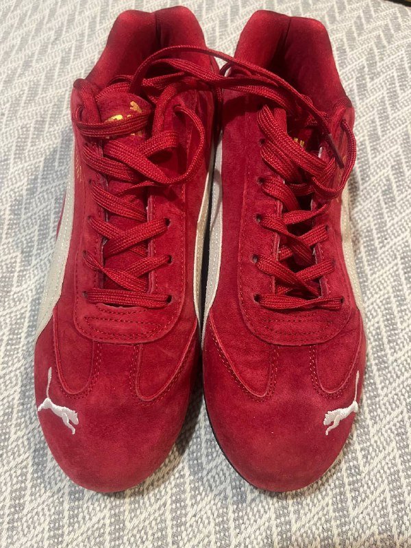 Красные и бежевые мужские кроссовки Puma 41-41.5 размер