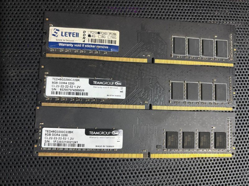 Оперативная память 4ГБ, 8ГБ