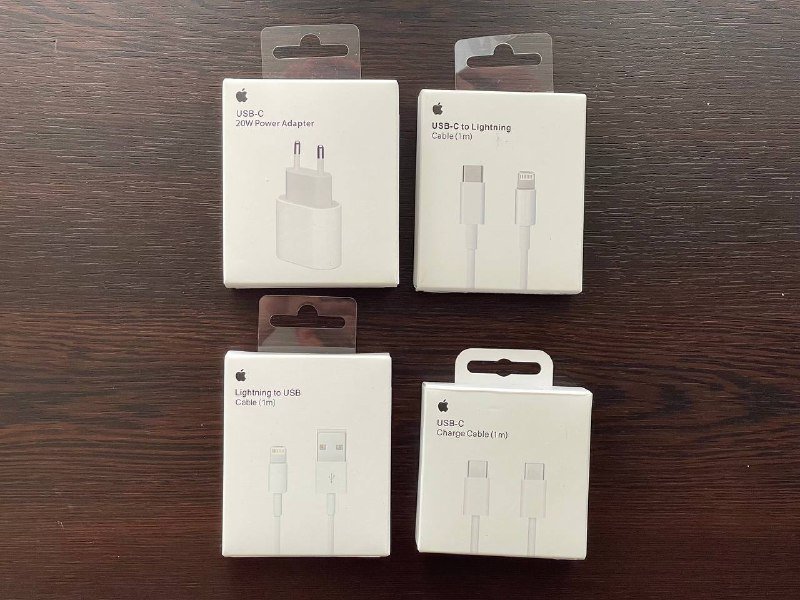 Адаптер 20w, Type-c to lightning, USB to lightning, Type-c to type-c плетёный 1