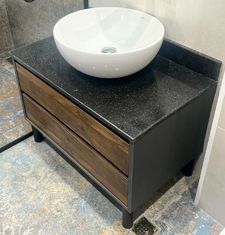 Тумба с раковиной гранитная столешница 2