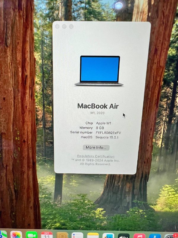 MacBook Air m1 2020 8GB 256GB 2