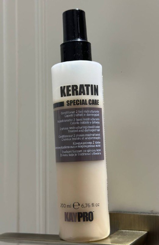 Несмываемый кондиционер-спрей Kaypro с кератином 200 мл