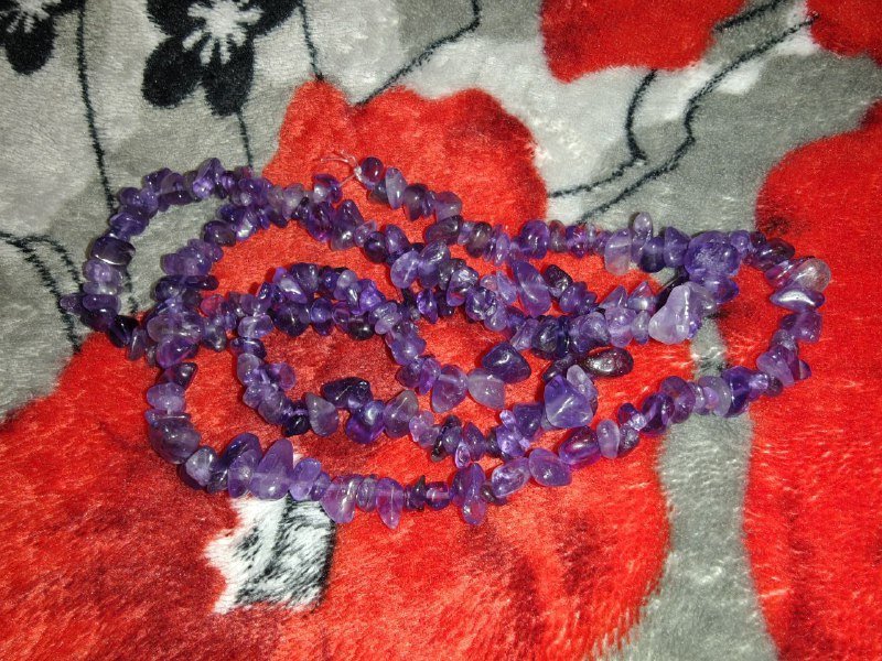 Комплект Яшма, комплект Лепидолит, аметист нитка 3