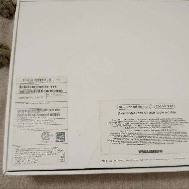 Ноутбук Apple Macbook M1 13 дюймов 8