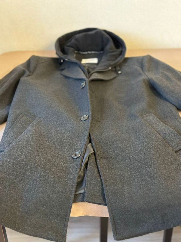 მამაკაცის ტიპის ხავერდის ქურთუკი კაპიუშონით 3