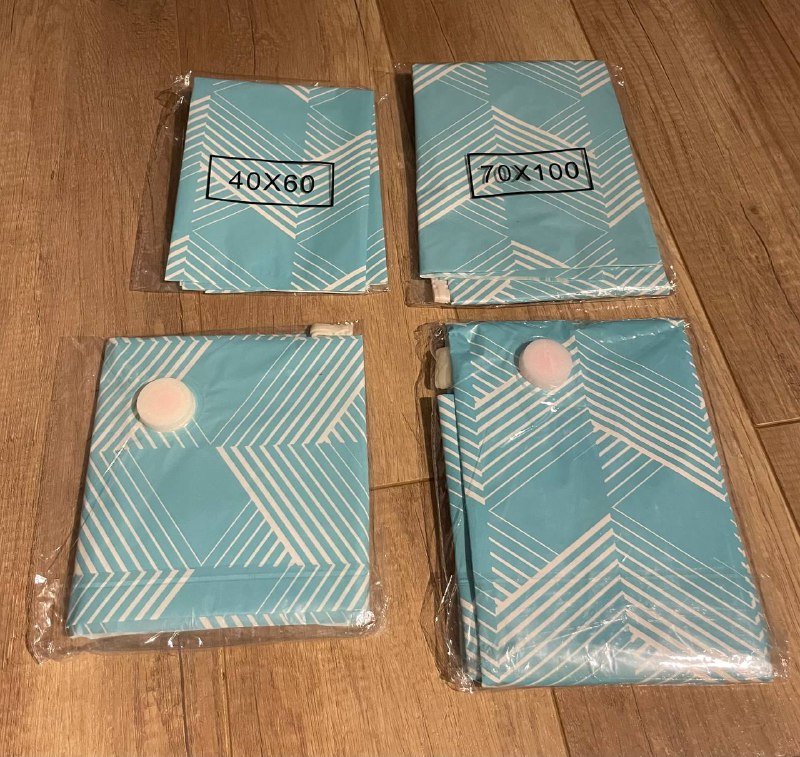 Вакуумные пакеты синий белый, фиолетовый белый 2