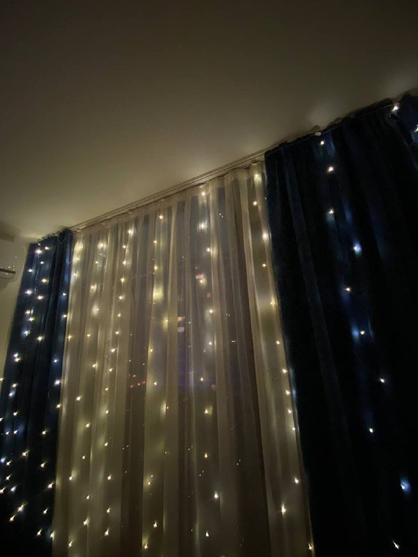 Гирлянда штора с дистанционным управлением 3х3 метра 4