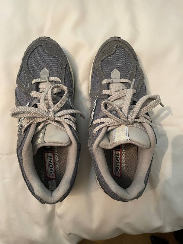 Серые кроссовки New Balance, размер 38