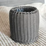 Плетеная корзина из искусственного ротанга 2