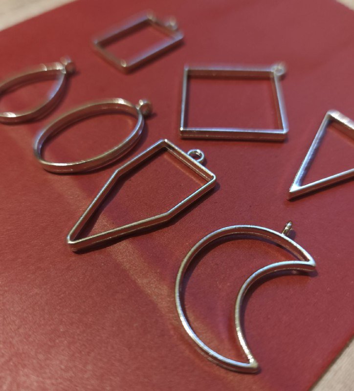 Металлические формы для подвесок из эпоксидной смолы, 8 шт. 2