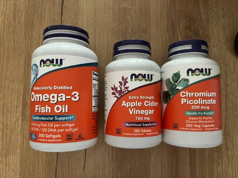 Omega-3, Chromium, Apple Cider Vinegar supplements