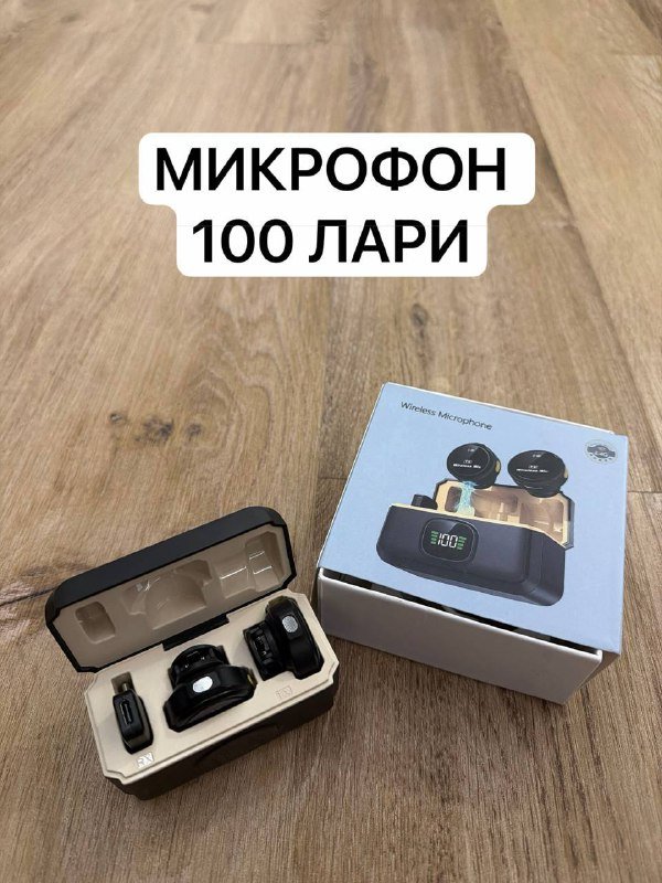 Беспроводной микрофон 2.4G комплект для съемок и стримов