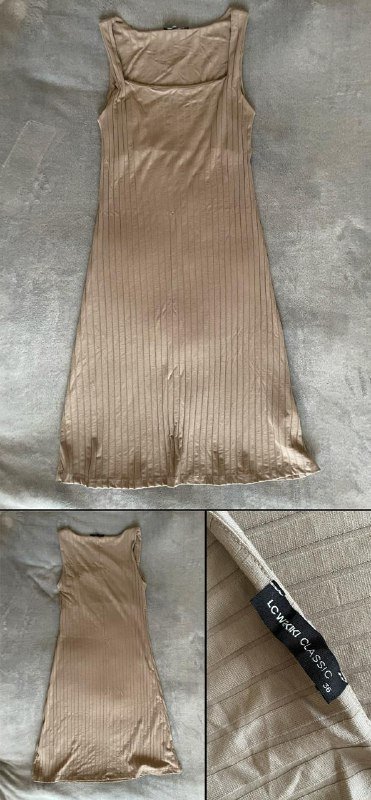 Кремовое платье, черное платье, куртка Bershka, синие брюки LC Waikiki