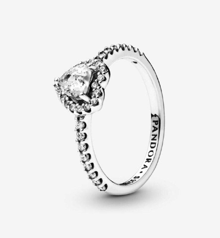 Pandora Elevated Heart Ring 2