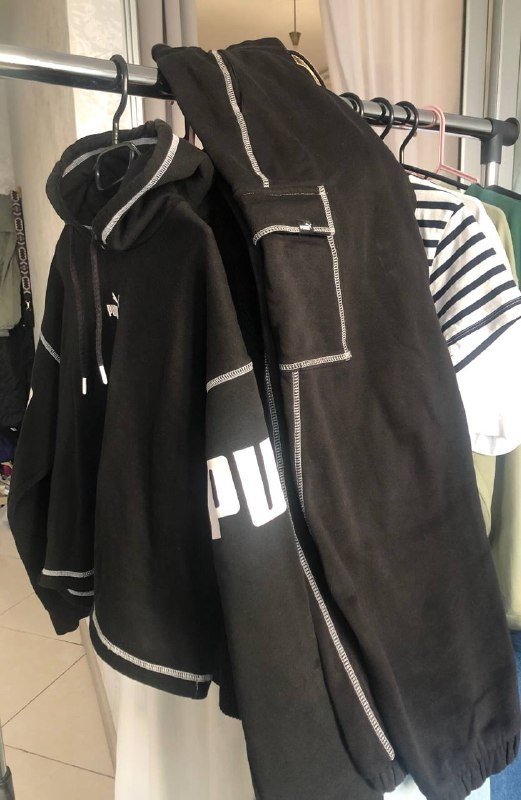 Костюм Puma оригинальный кроп и карго низ