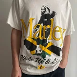 Мужские футболки, черная PULL&BEAR, футболка Bob Marley 4