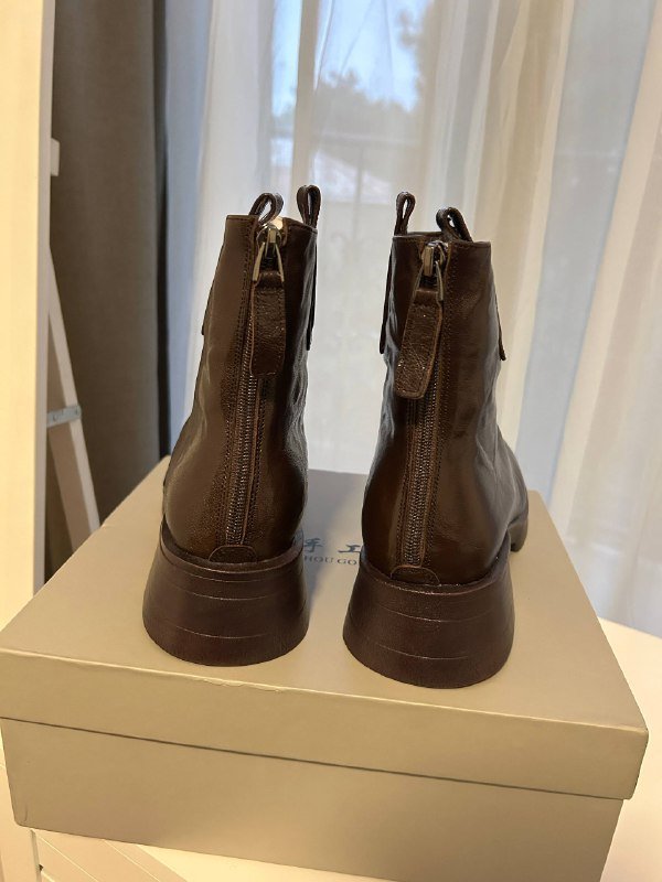 зимние полусапоги ботинки натуральная кожа мех стелька размер 41 3