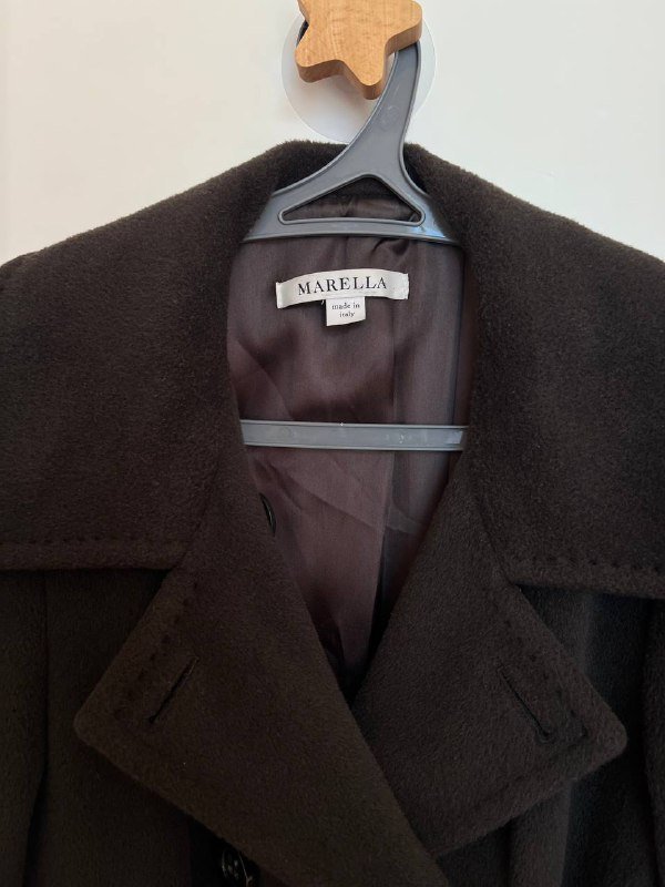 Пальто Marella шоколадного цвета S-M 4