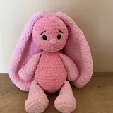 Вязанные игрушки, зайка, жираф, собака, морской котик, овечка 1