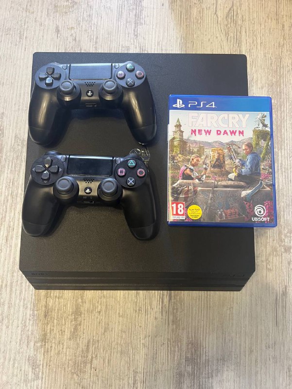 PlayStation 4, 2 геймпада, игры Far Cry New Dawn, Call of Duty