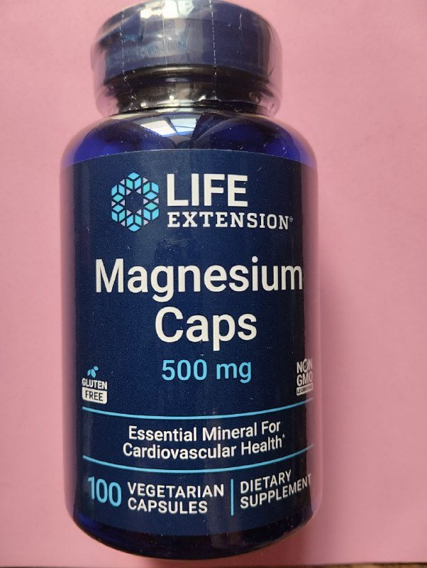 Магний 500 мг, 100 капсул