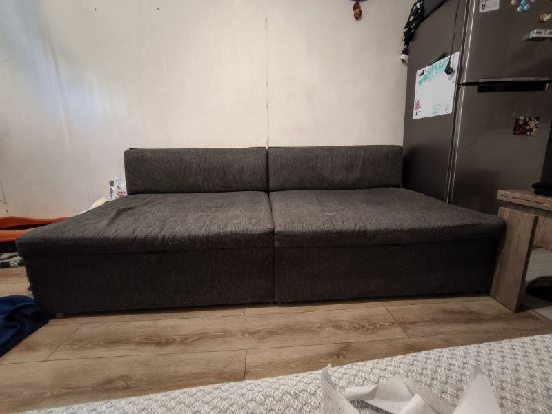 Серый диван из двух частей 2