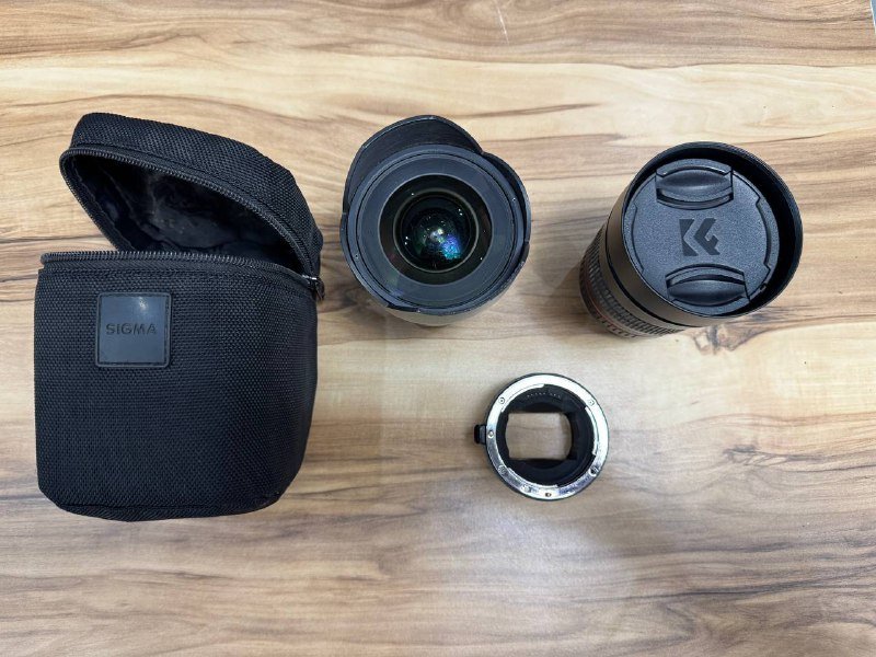 Объективы Samyang 14 f2.8 и 85 f1.4, переходник Canon-Sony