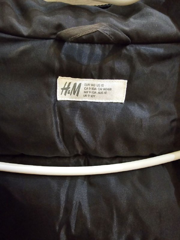 Куртка H&M демисезон-теплая зима рост 140 3