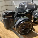 Пленочная камера Minolta X300, 3 объектива, кожаный чехол 2