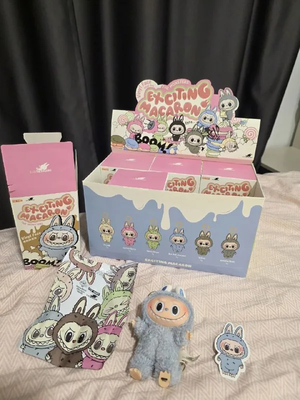 Коллекционные брелоки Labubu The Monsters Exciting Macaron 1
