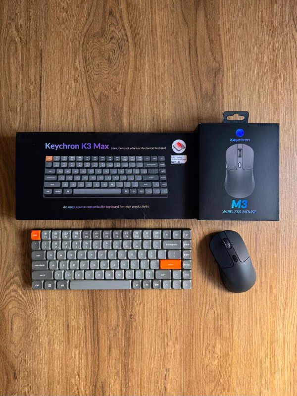Клавиатура Keychron K3 Max и мышь Keychron M3