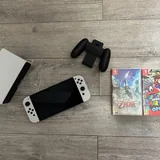 Nintendo Switch OLED, чехол, игры Mario Odyssey, Zelda 2