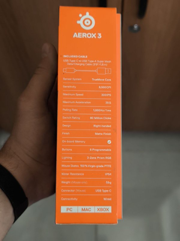 SteelSeries Aerox 3 мышь 5