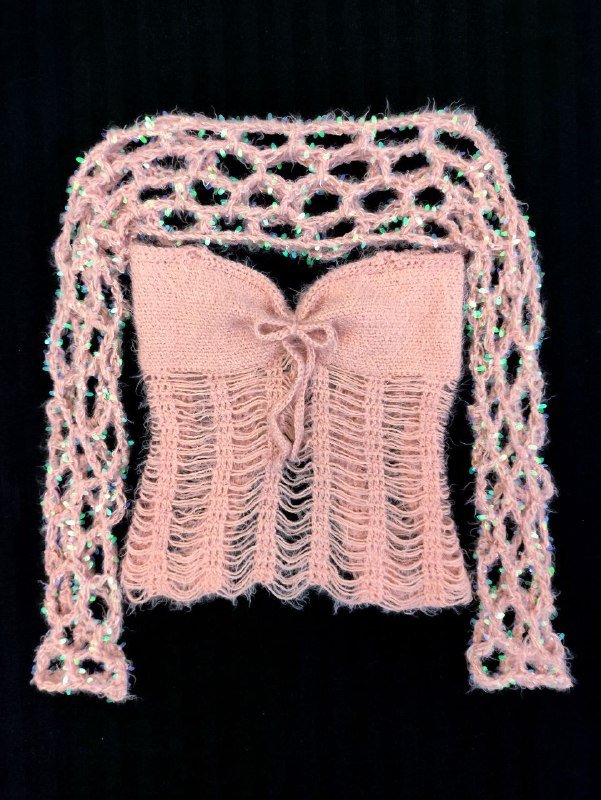 Винтажные подвески сердце из муранского стекла, набор бабочка из серебра, вязаная кофта с пайетками 9