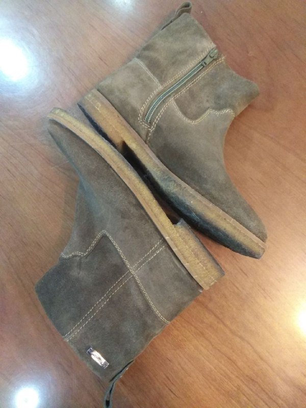 Женские ботинки полусапожки замша размер 36-37 3