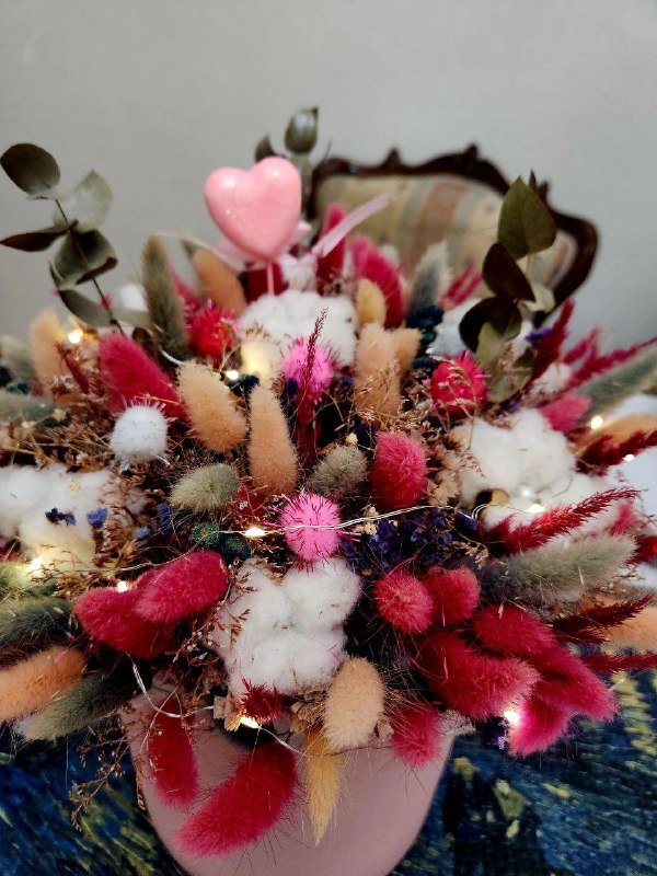 Букет сухоцветов для интерьера и подарка