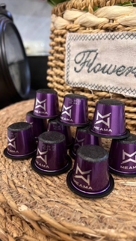 Капсулы кофе MEAMA зелёные, фиолетовые 3