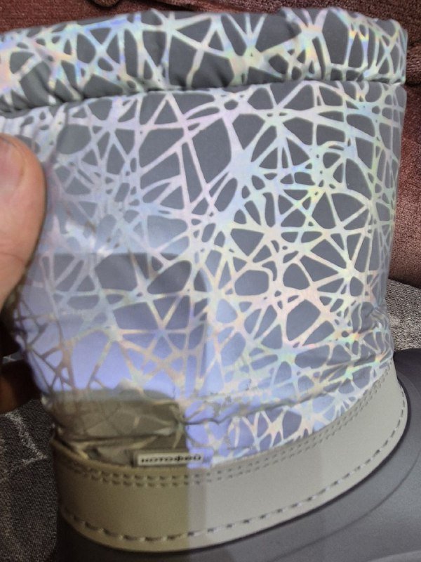 Сноубутсы для девочки Котофей 31-32 серо-серебряные зимние 7