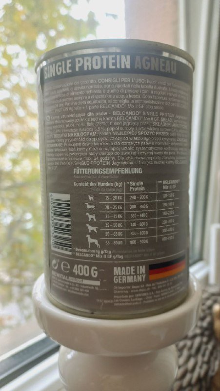 Консервы для собак Belcando с ягненком 2