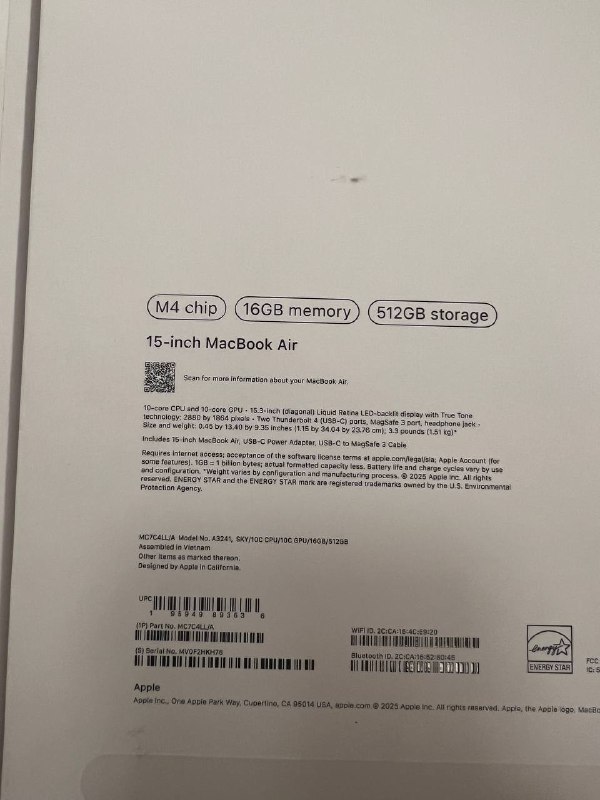 MacBook Air 15'' M4 16GB 512GB sky blue 4