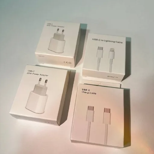 20W Fast Charger, кабель