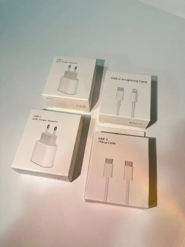 20W Fast Charger, кабель