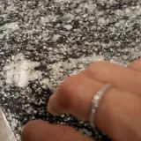 White gold ring with zirconia 1