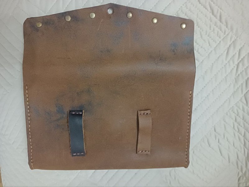 Сумка на пояс из натуральной кожи 2