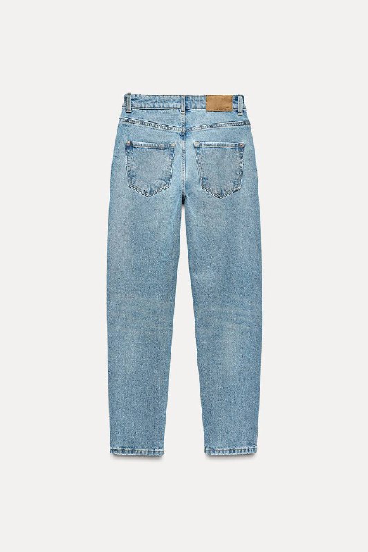 Джинсы Zara mom светло-голубого цвета размер 38 5