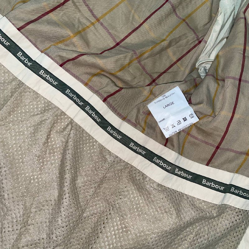 Barbour Waterproof Jacket Size L 5